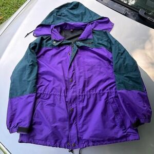 MGF Herbert's exporting Vintage ski Purple and green Goretex jacket with hood
